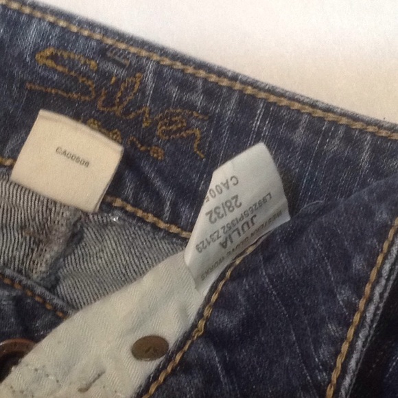 🦋 Silver jeans Julia boot cut jeans size 28x30 - Picture 5 of 7